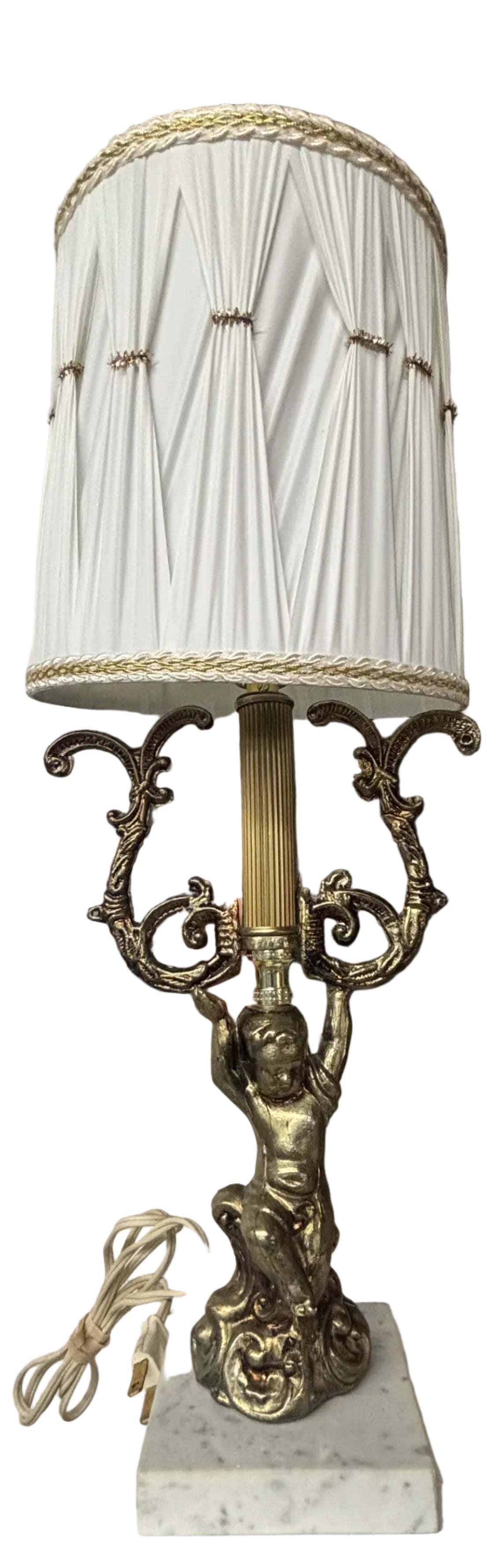 Lampe antique laiton